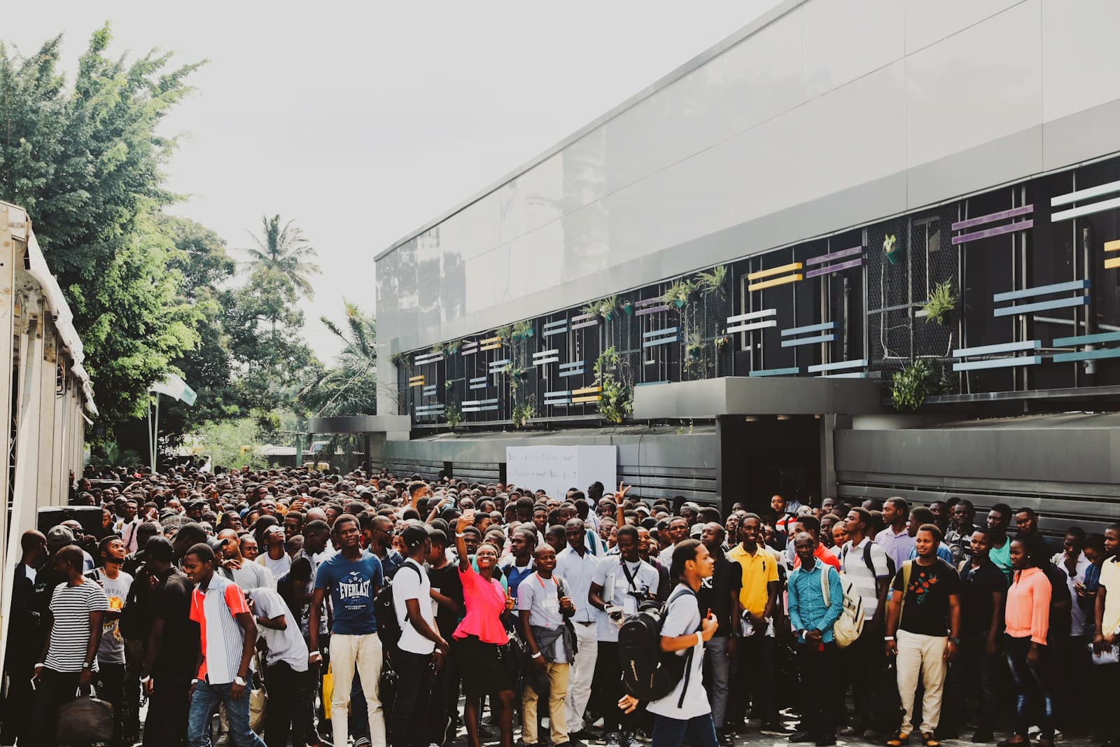 Builders and community members gathered outside an AsteriskRD ecosystem event