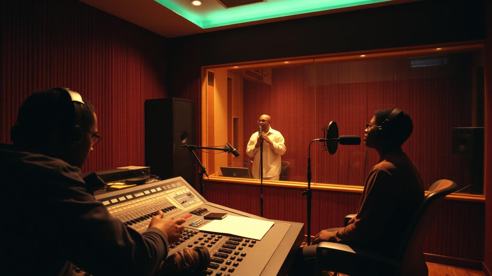 Creators at work in a studio