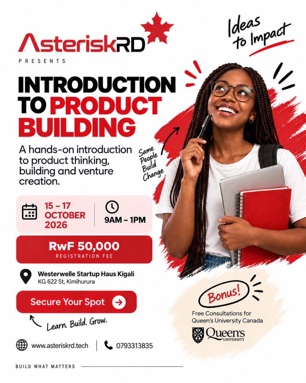 Official Introduction to Product Building event flyer